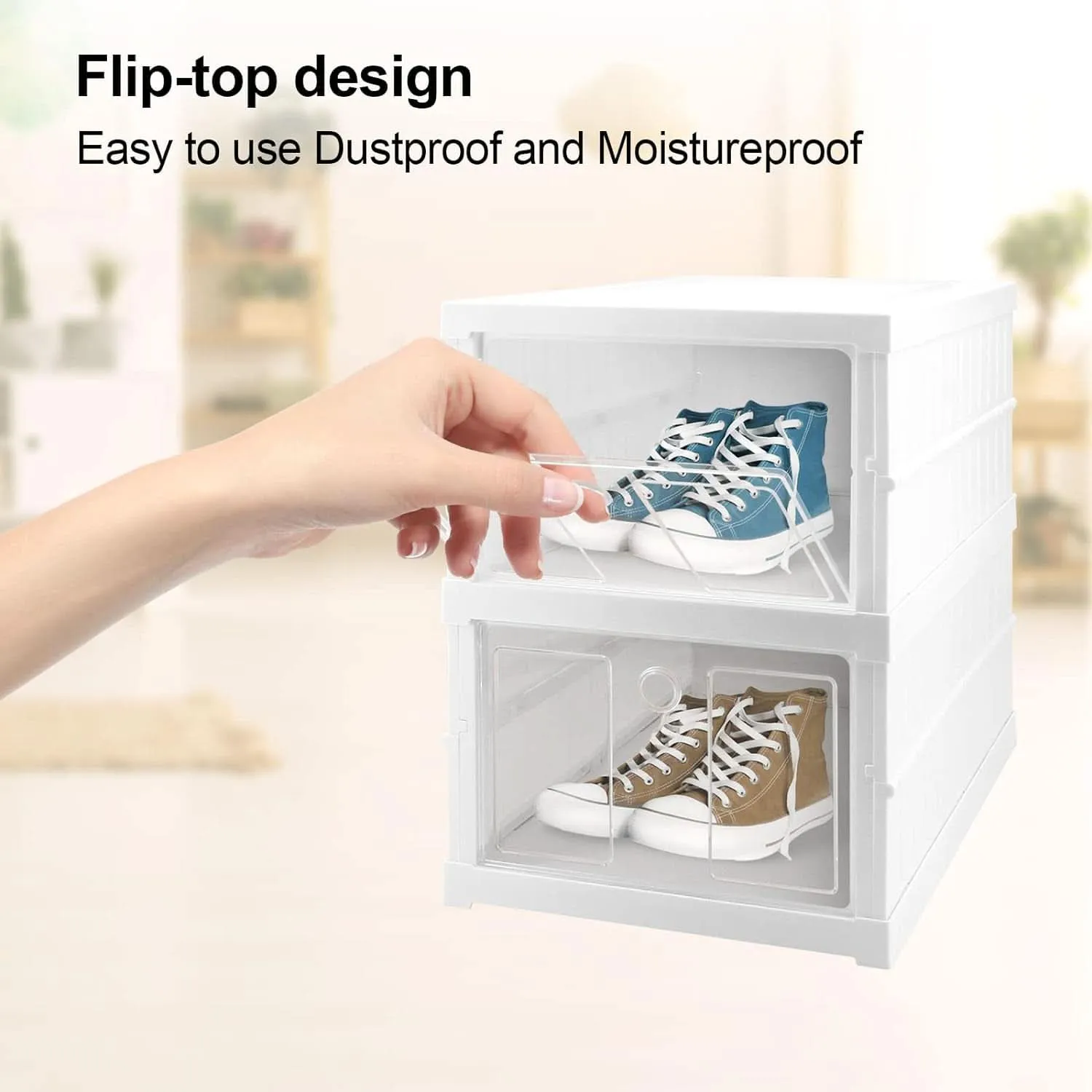 Stackable Foldable 2-Layer Storage Organizer Cart – Multifunctional Utility Rack