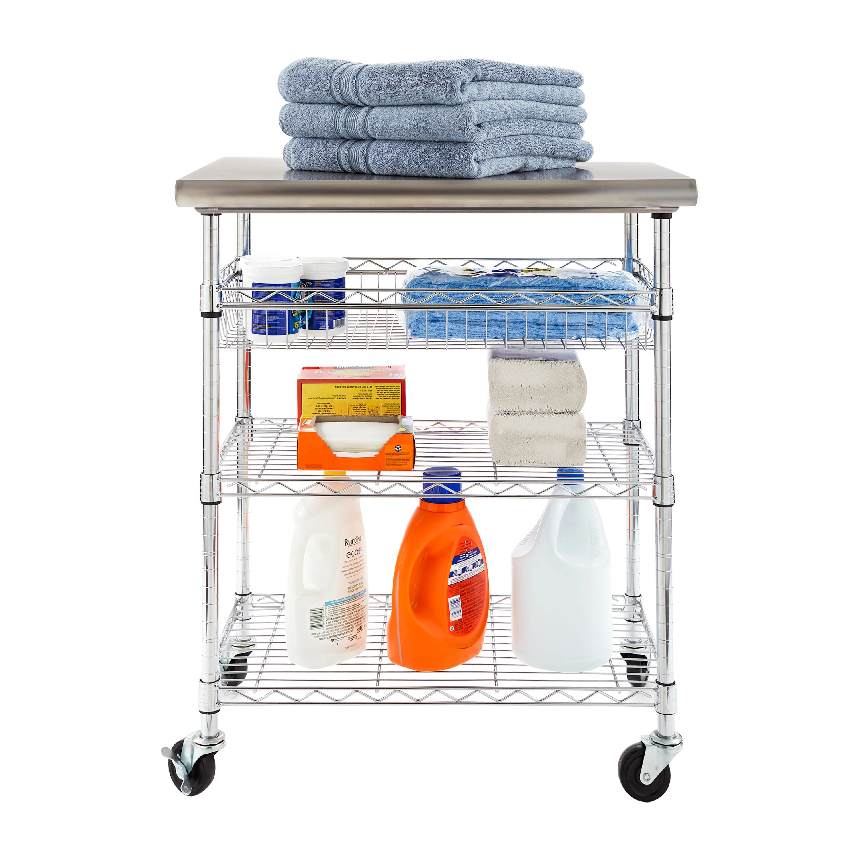 Stainless Steel NSF Utility Worktable Cart
