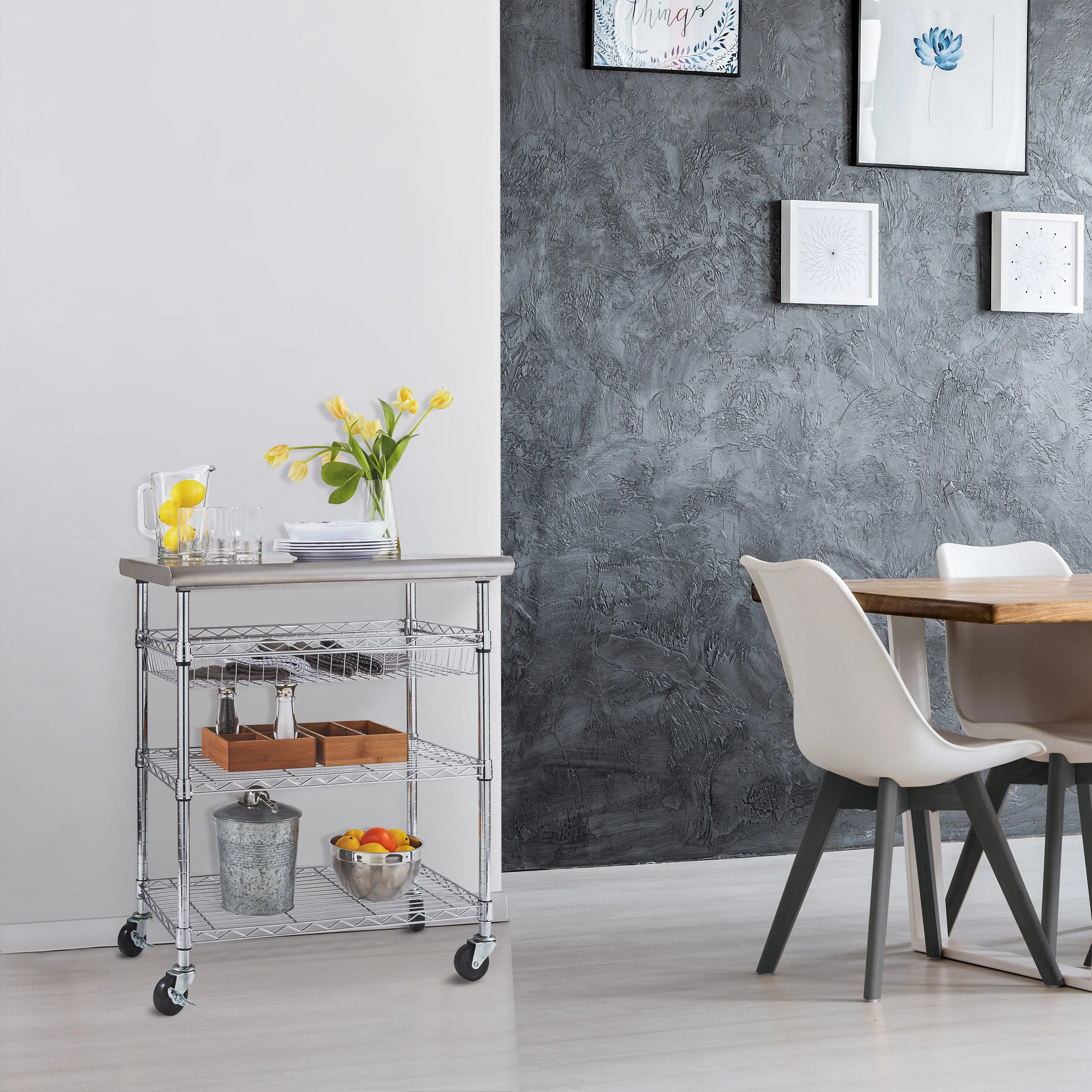 Stainless Steel NSF Utility Worktable Cart