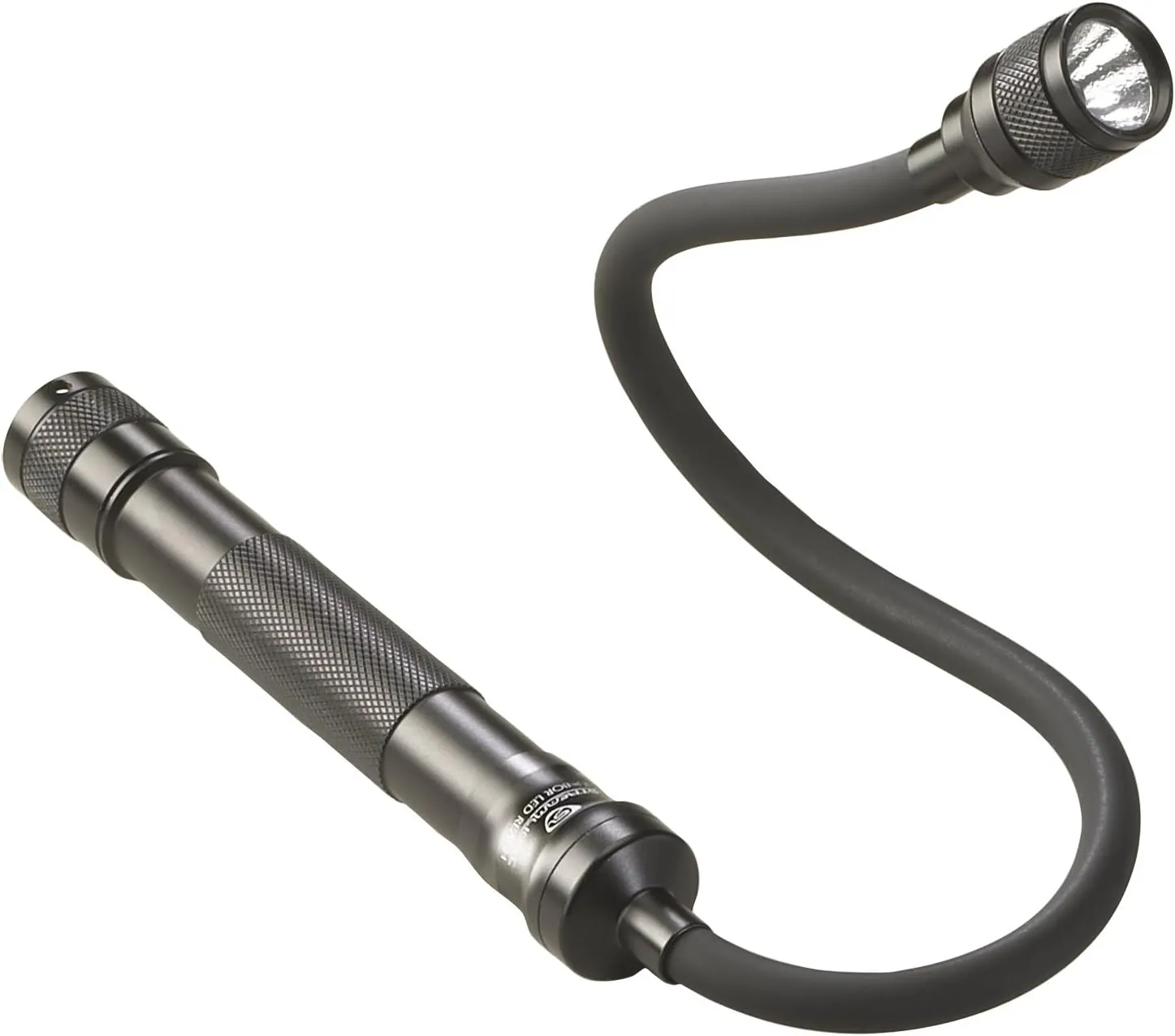 Streamlight 71600 Jr. Reach LED 115-Lumen Handheld Flashlight With Flexible Extension Cable and two (2) AA Alkaline Batteries, Black