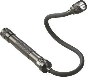 Streamlight 71600 Jr. Reach LED 115-Lumen Handheld Flashlight With Flexible Extension Cable and two (2) AA Alkaline Batteries, Black