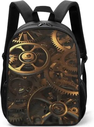 Stylish Backpack, Cool Steampunk Gears Print Durable Backpack Travel Backpack Hiking Backpack Ergonomic Backpack Comfortable Backpack