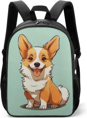 Stylish Backpack, Corgi Cute Dog Print Durable Backpack Travel Backpack Hiking Backpack Ergonomic Backpack Comfortable Backpack