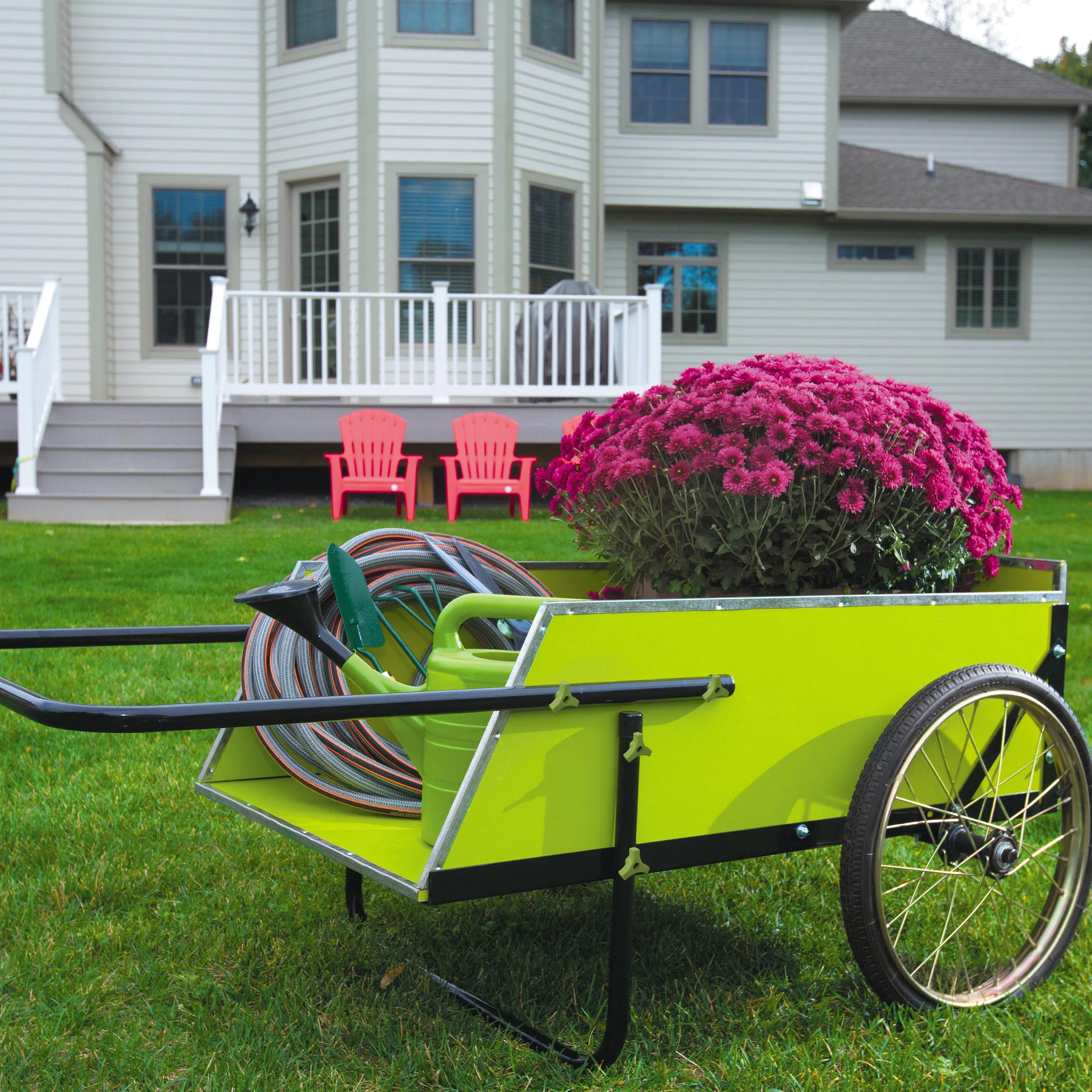 Sun Joe SJGC7 Garden & Utility Cart | 7 Cubic Ft | 300 lbs Capacity