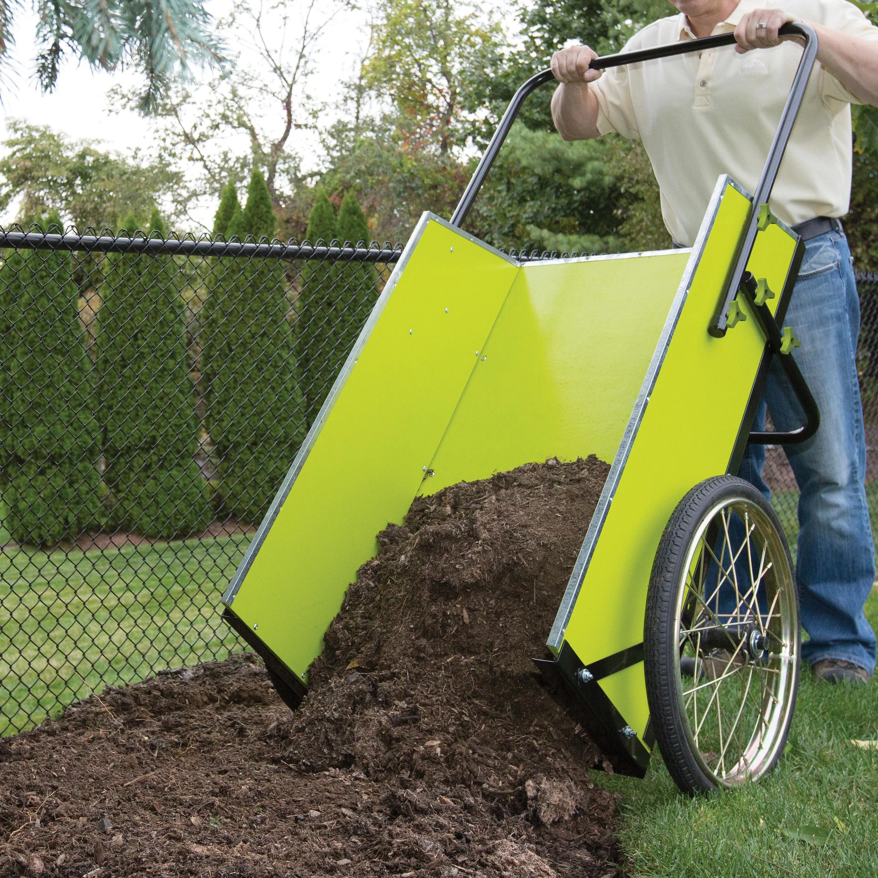Sun Joe SJGC7 Garden & Utility Cart | 7 Cubic Ft | 300 lbs Capacity