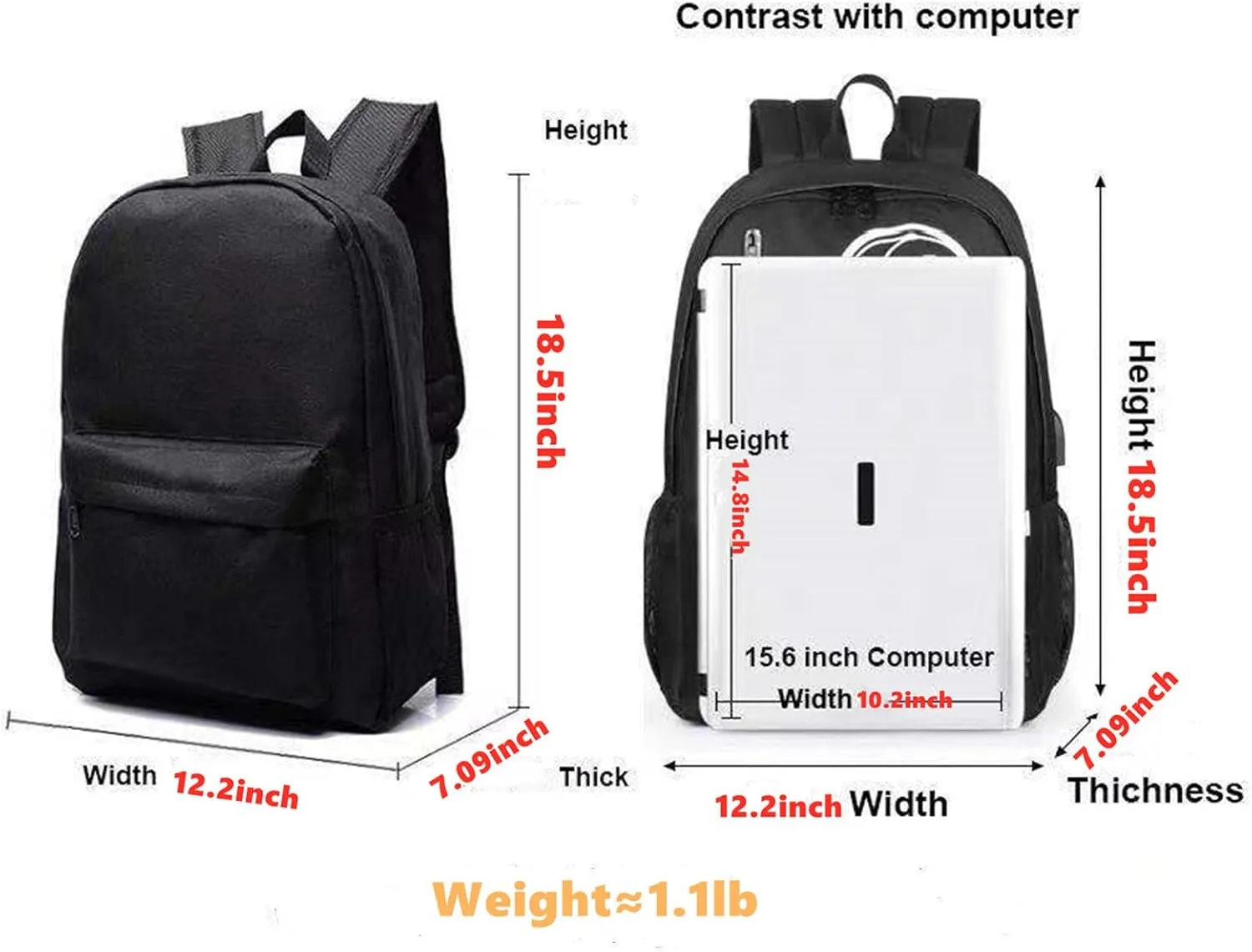 Sundrop Moondrop Graphic Bookbag Lightweight Travel Daypack-Waterproof Casual Backpack for Unisex