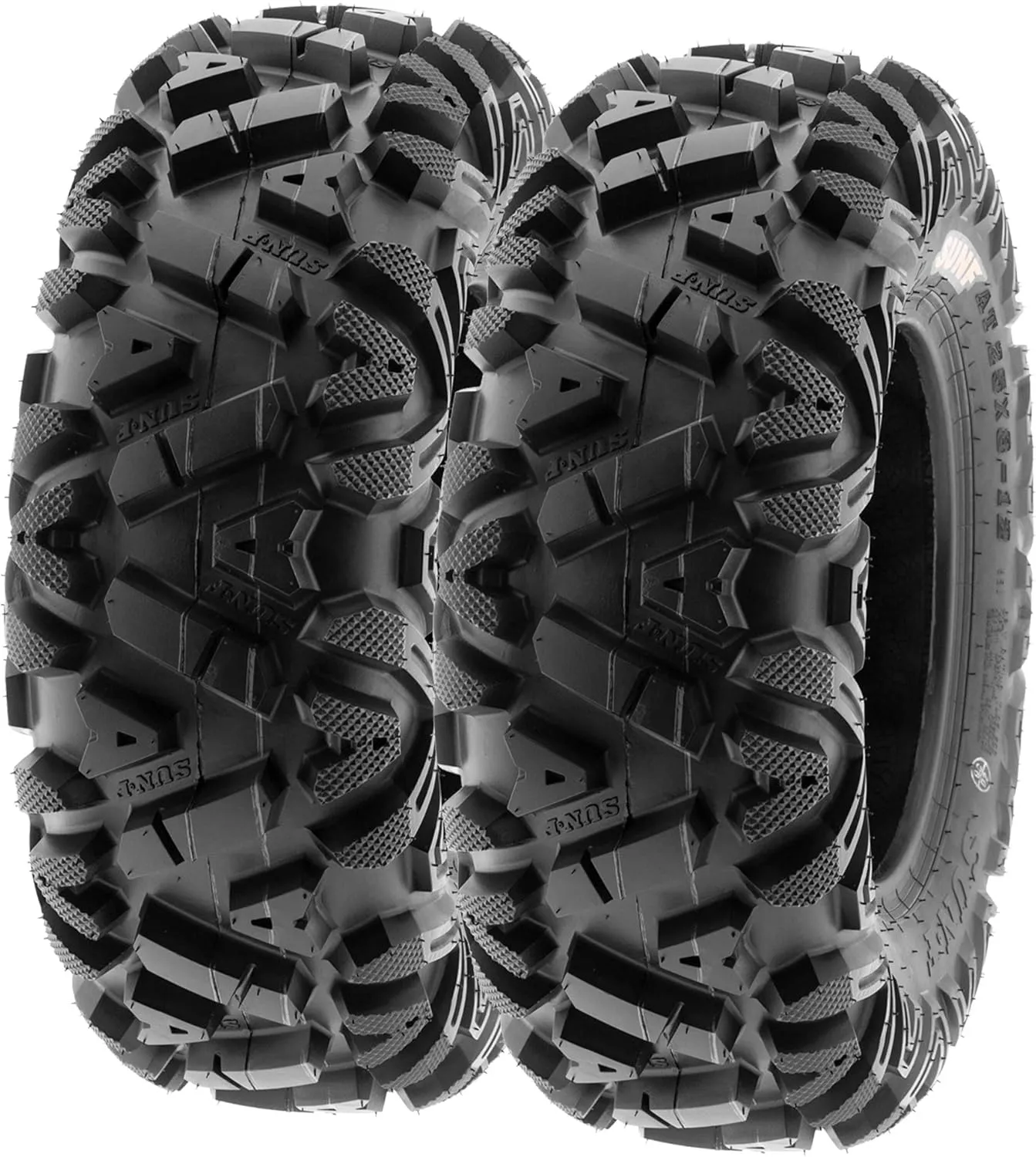 SunF 26x9-12 ATV UTV 26x9x12 All Terrain Tires 6 PR A033 POWER I - PAIR of 2
