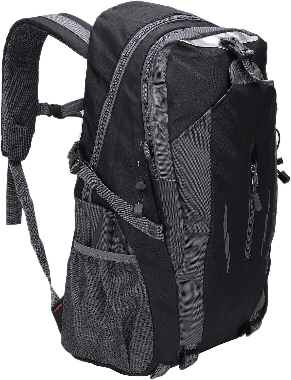 SUNGOOYUE 40L Nylon Backpack for Climbing Camping Hiking Traveling (Black)
