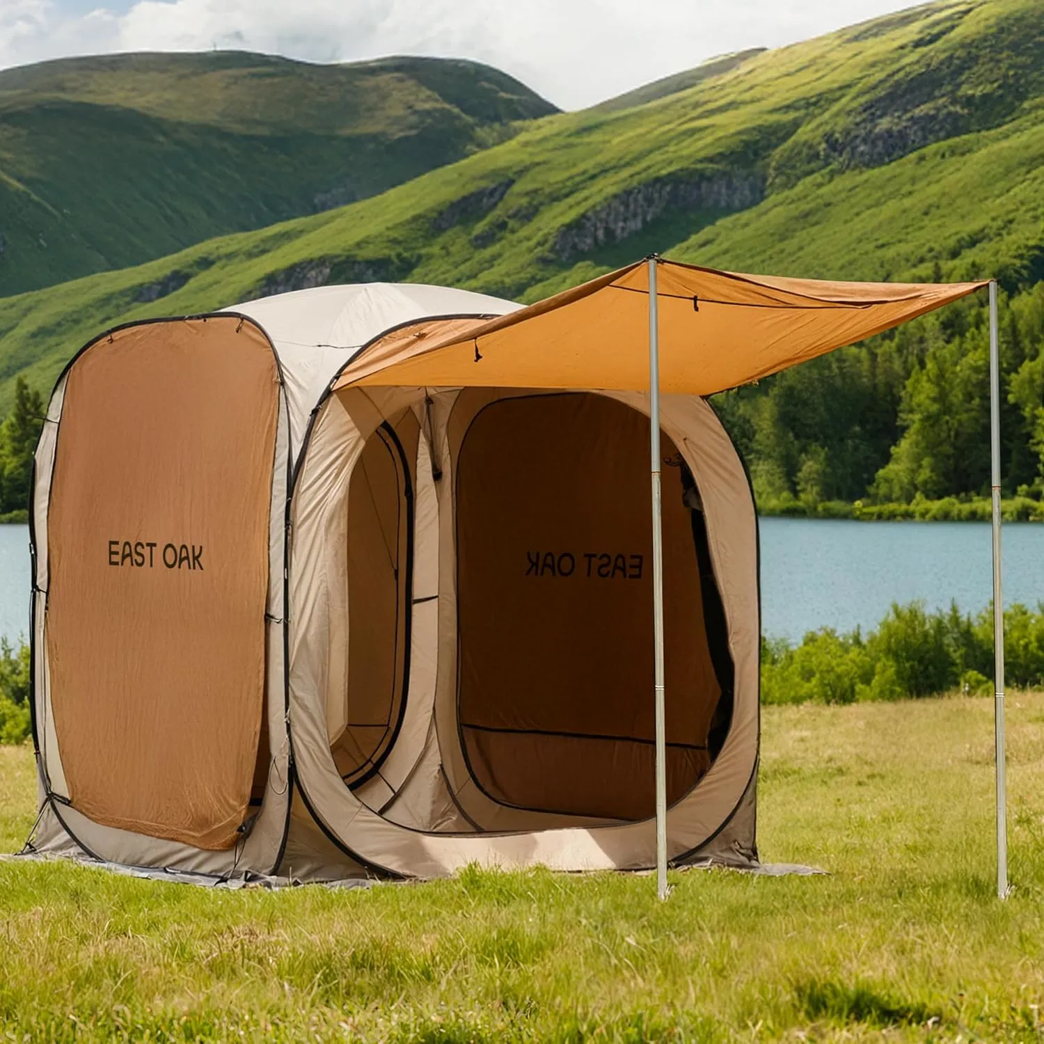 Sunshades Returning customer offer | Waterproof with Screen | Outdoor with Up Shelter Walls Mesh Portable OAK Tent with Carry Patio, Birthday discount and Beach EAST Beige Bag Pop Canopy House Gazebo Camping, 4/6 | for |