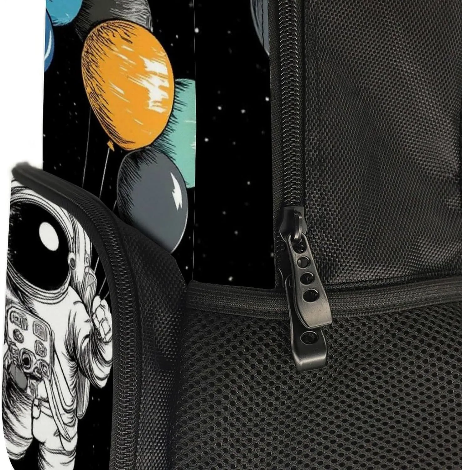 Supdreamc Adults Lightweight Trippy Space Astronaut Planet Art Rucksacks Large Capacity Bookbag With Adjustable Shoulder Straps for Trekking Outdoors Bicycle