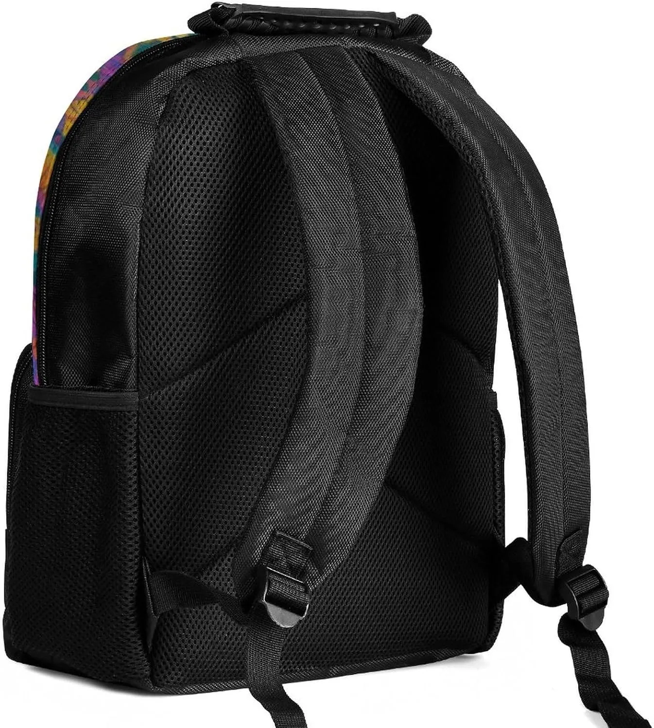 Supdreamc Lightweight Daypack Backpack for Sports Travel Running - Large Capacity Multipurpose Anti-Theft Bookbag, Colorful Flowers Leaves Paisley Art Laptop Backpack Daypack