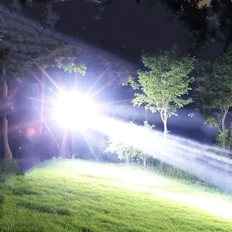 Super Bright Rechargeable Long Beam Flashlight