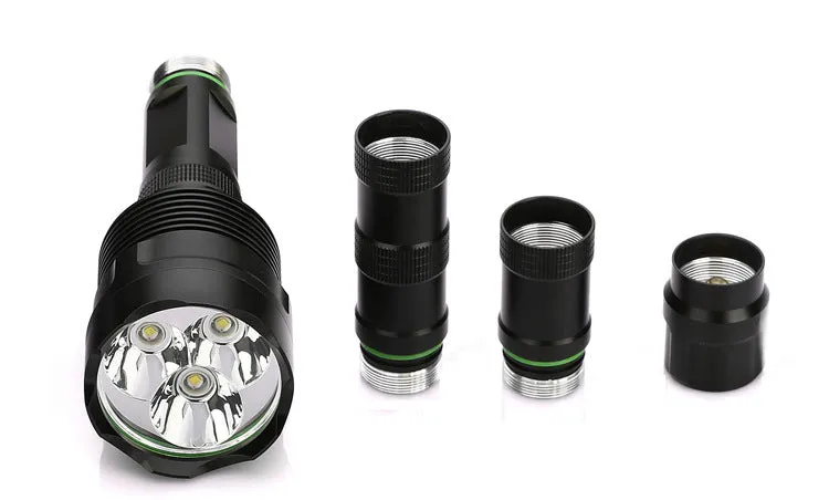Super light T6 flashlight, powerful charging, long distance outdoor LED high-power flashlight