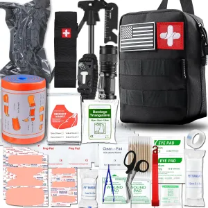 SUPOLOGY Emergency Survival First Aid Kit - Tactical IFAK for Any Situation