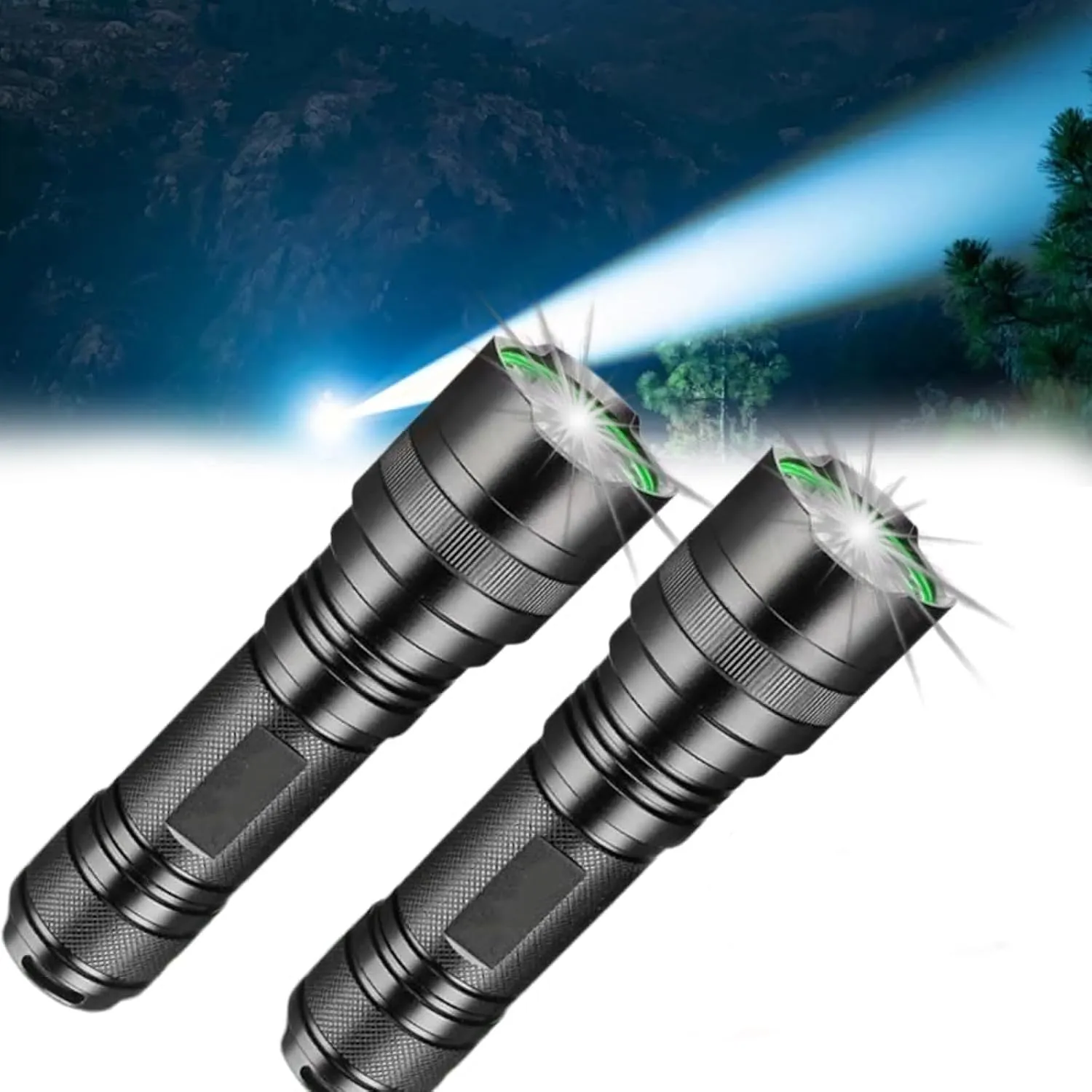 Suptruck Voltguard X95 Tactical Stun Flashlight Light In, Voltguard X95 Tactical Stun flashlight, Suptruck Stun Flashlights,2025 Ultimate SurvivalFlashlight Waterproof,Outdoor Emergency Use (2pc)