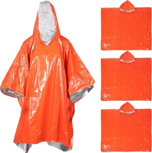 SUPVOX Waterproof Insulated Raincoat Outdoor Cycling Raincoat Climbing Emergency Poncho Adult Emergency Supplies
