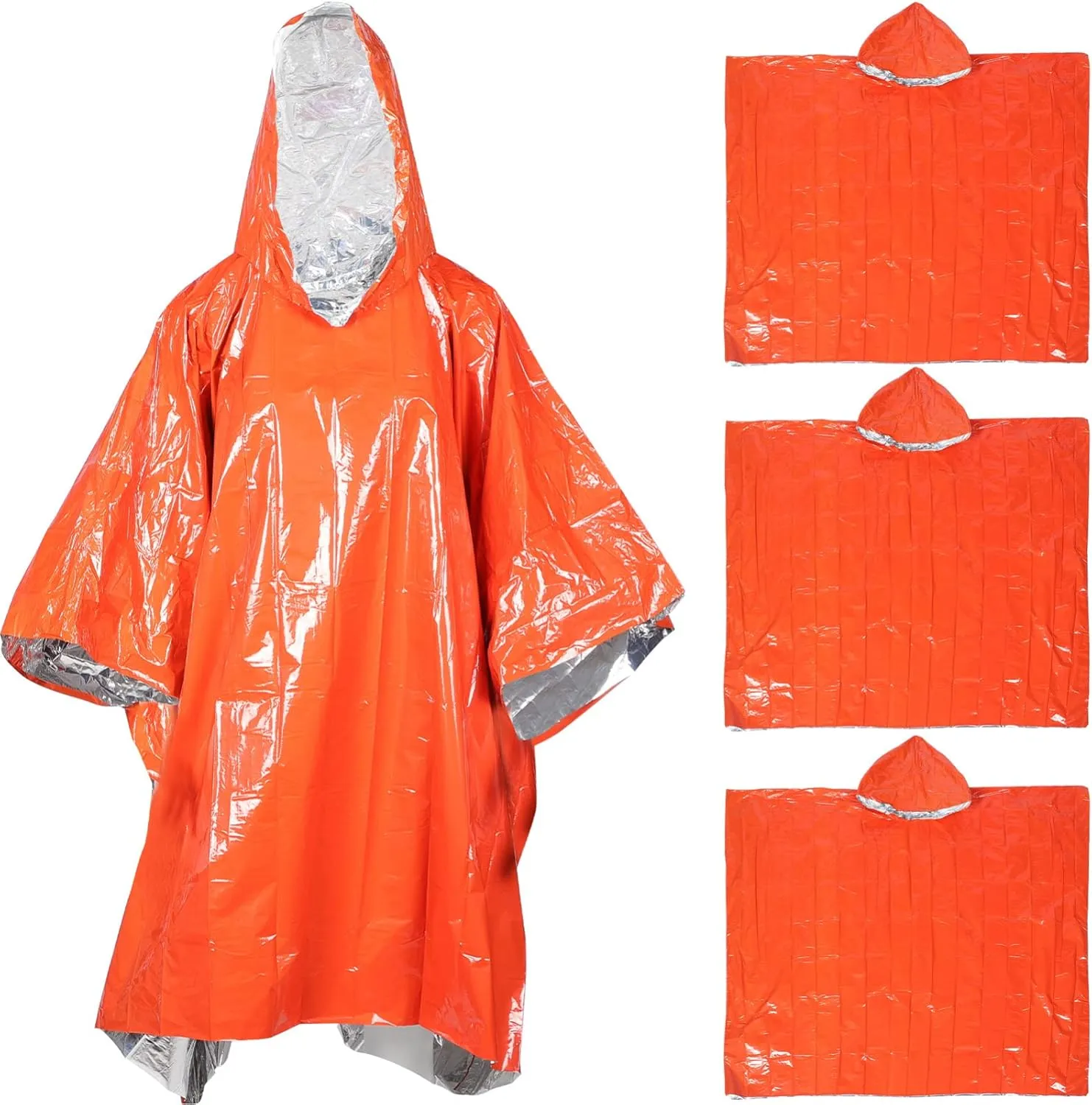 SUPVOX Waterproof Insulated Raincoat Outdoor Cycling Raincoat Climbing Emergency Poncho Adult Emergency Supplies