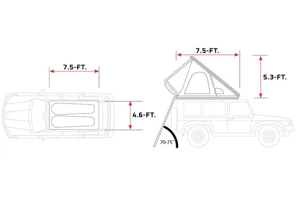 Swift 1400 Hard Shell Rooftop Tent