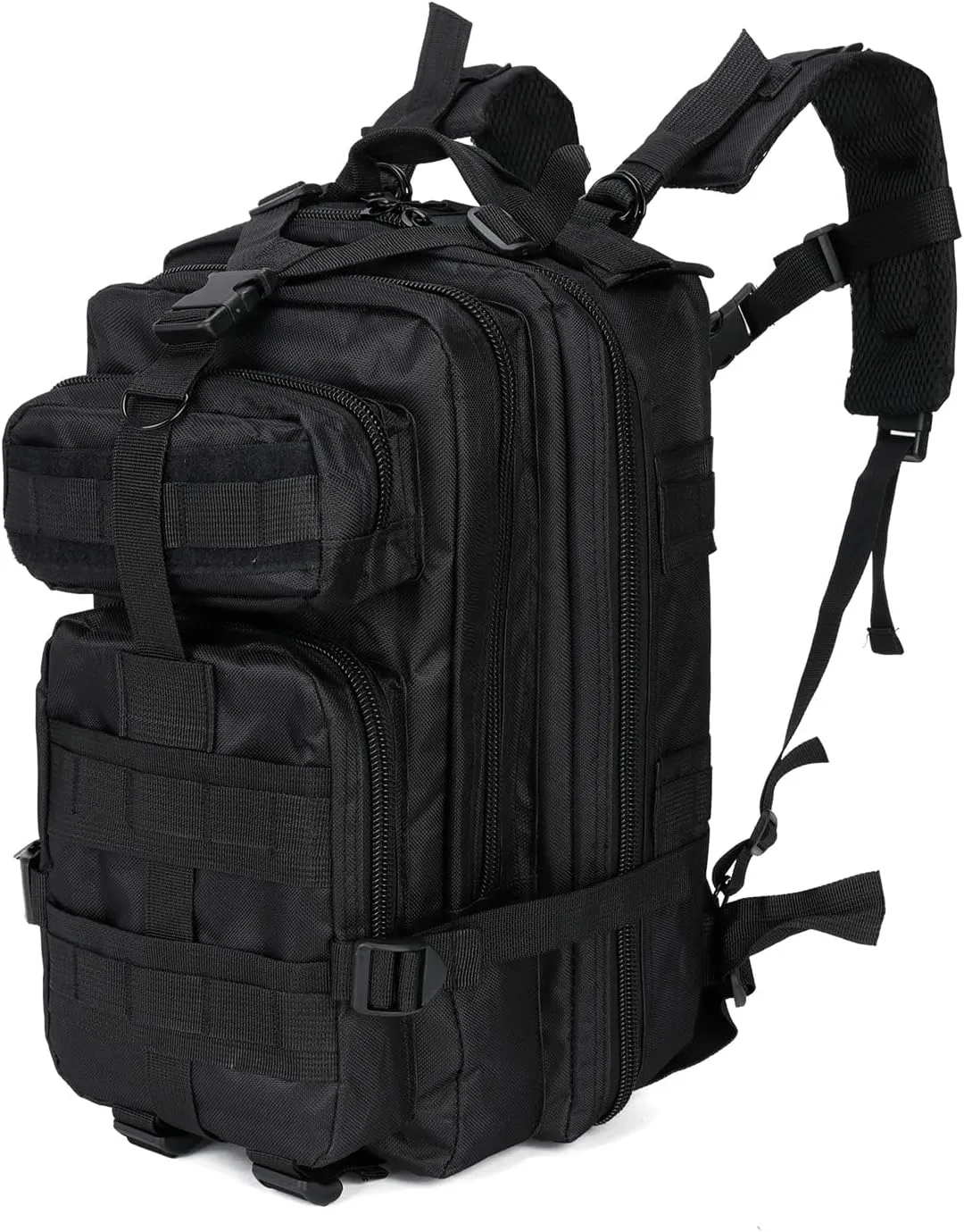 Tactical Backpack for Men Small Military Molle Backpack 30L Assault Pack Rucking Backpack for for Hiking Camping Travel Fishing Outdoors (Black)
