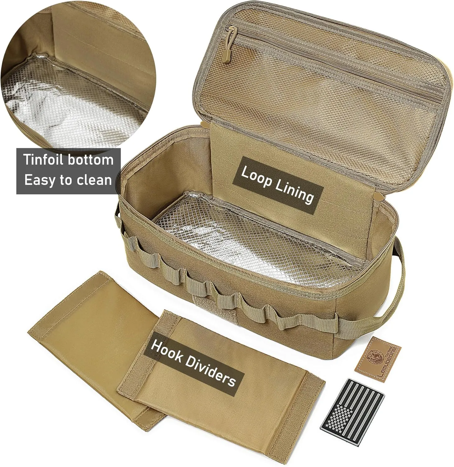 Tactical Camping Storage Bag 9L Tactical Utility Tote Bag Camping Cookware Organizer Trunk Organizer