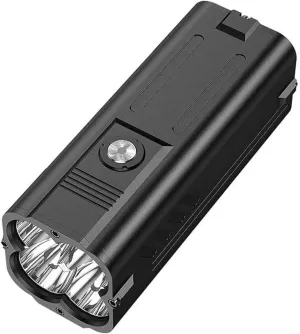 Tactical LED Flashlight Torch - High Lumen, Zoomable, Water Resistant, 13 Hours Endurance, Power Bank, Camping & Emergency Flashlight