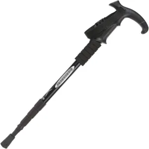 Telescopic Crutch Ultralight Durable Aluminum Alloy Trekking Pole with Ergonomic Handle Non-Slip Base Outdoor Walking Stick for Men/Women