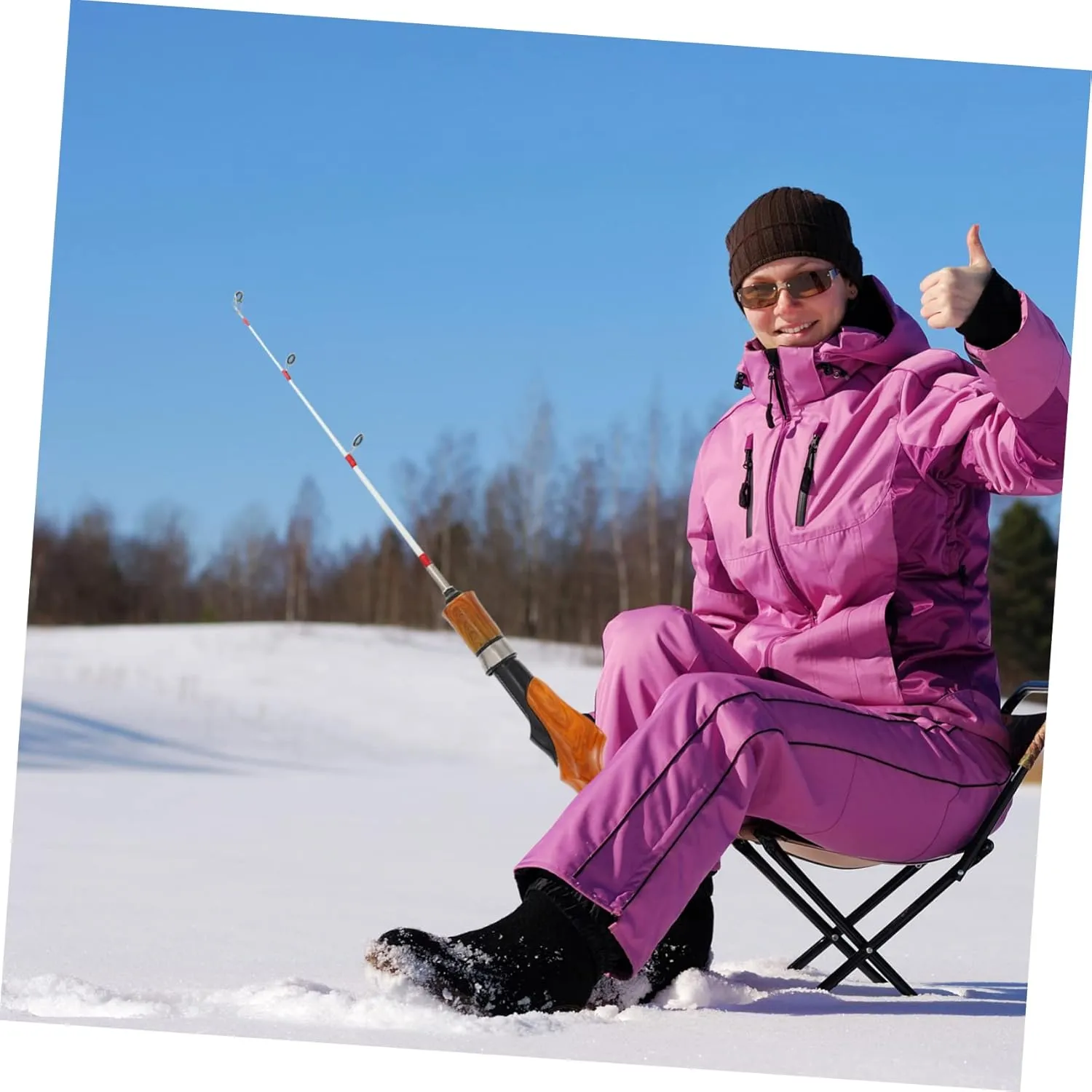 Telescopic Fishing Rod for Winter Outdoor Use Lightweight and Durable Pole with Comfortable Non Slip