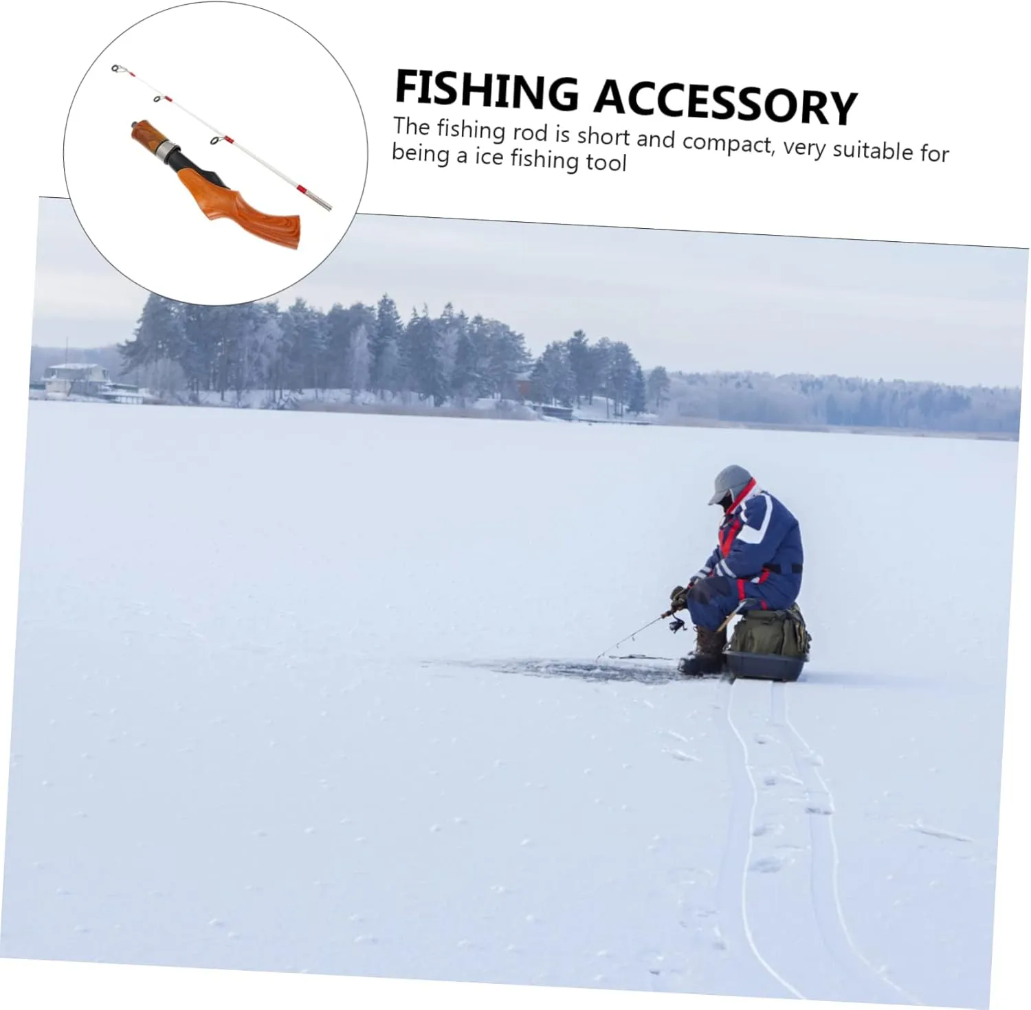 Telescopic Fishing Rod for Winter Outdoor Use Lightweight and Durable Pole with Comfortable Non Slip