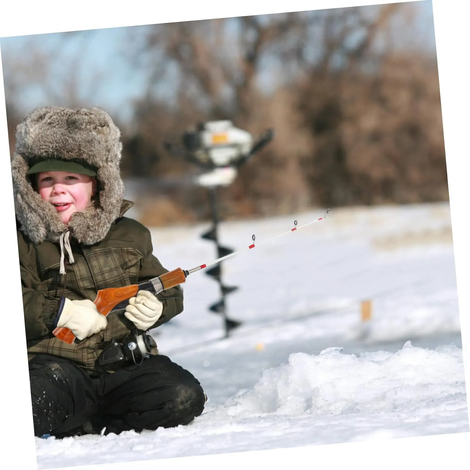 Telescopic Fishing Rod for Winter Outdoor Use Lightweight and Durable Pole with Comfortable Non Slip