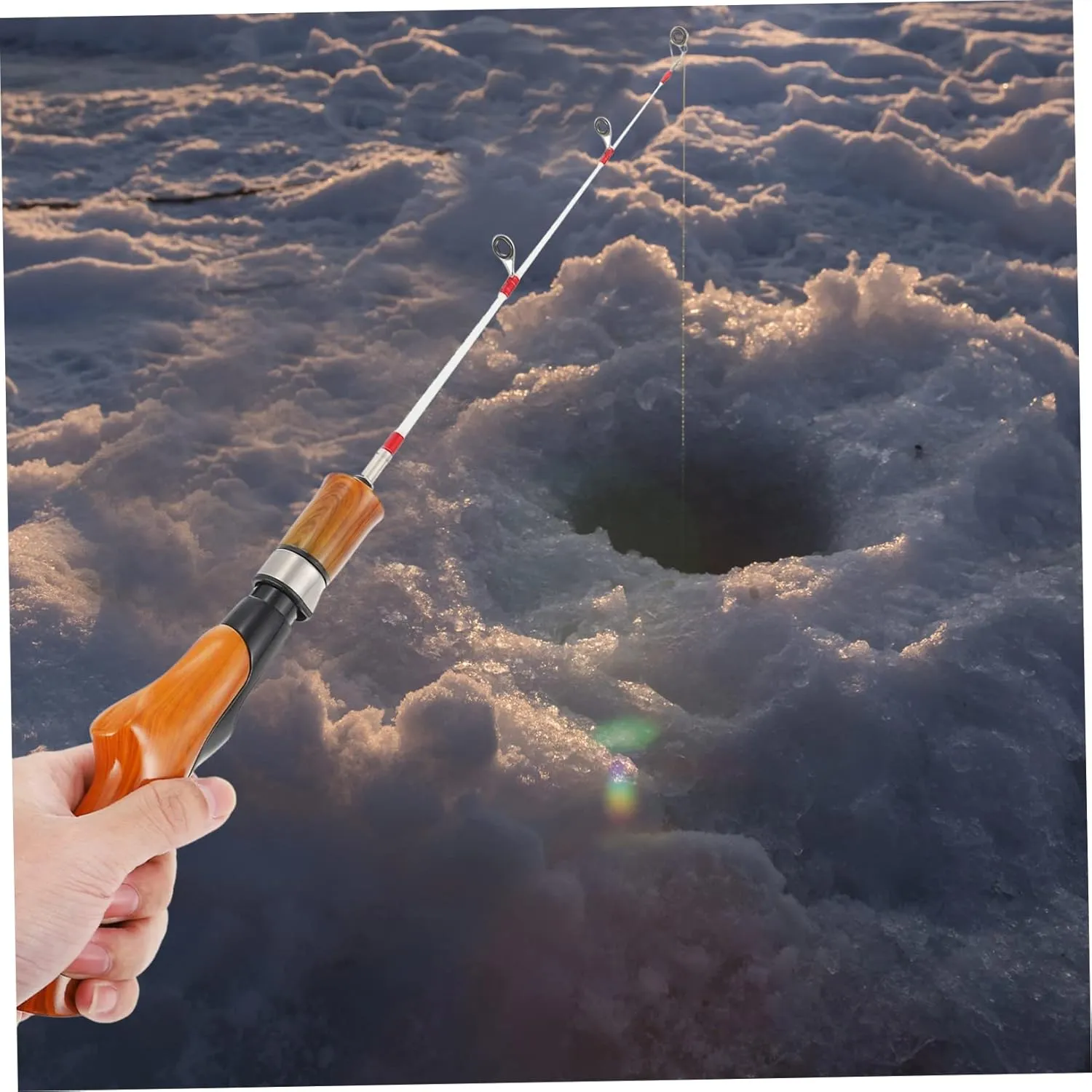 Telescopic Fishing Rod for Winter Outdoor Use Lightweight and Durable Pole with Comfortable Non Slip