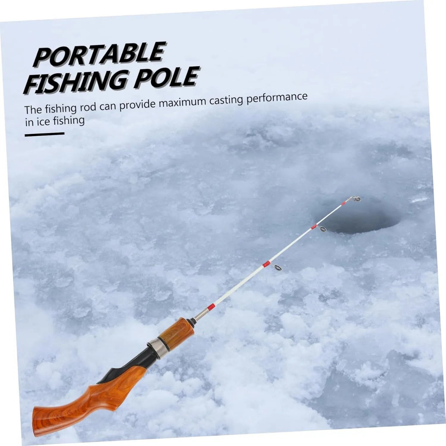 Telescopic Fishing Rod for Winter Outdoor Use Lightweight and Durable Pole with Comfortable Non Slip