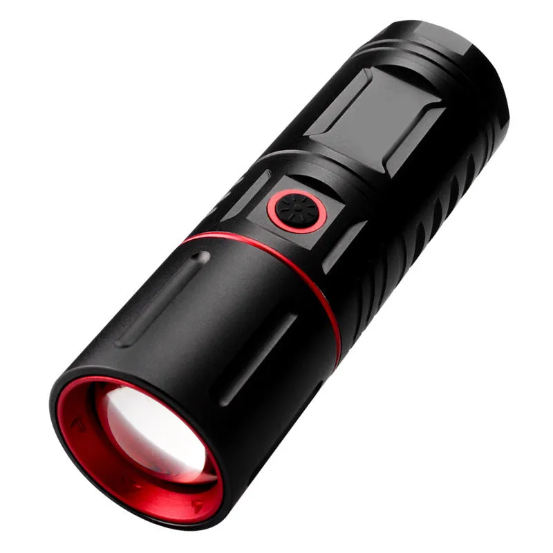 Telescopic Zoom Long-Range Outdoor Flashlight