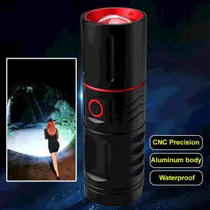 Telescopic Zoom Long-Range Outdoor Flashlight