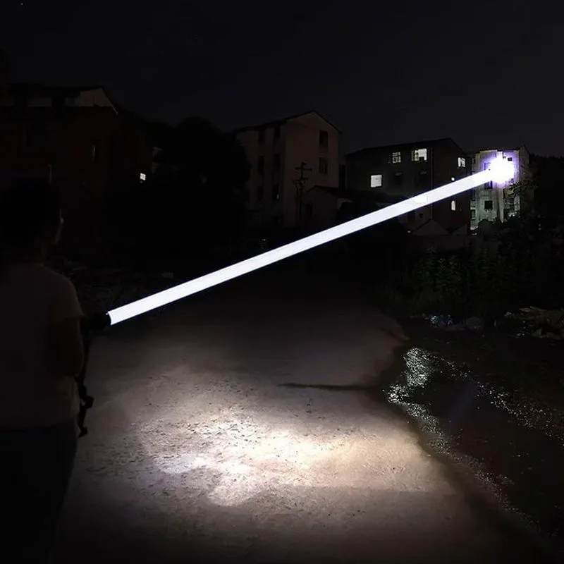Telescopic Zoom Long-Range Outdoor Flashlight