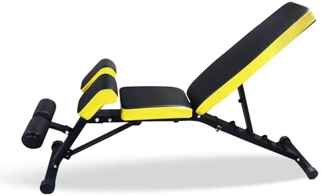 TEmkin Deluxe Foldable Utility Weight Bench Adjustable Sit Up AB Incline Bench Gym Equipment
