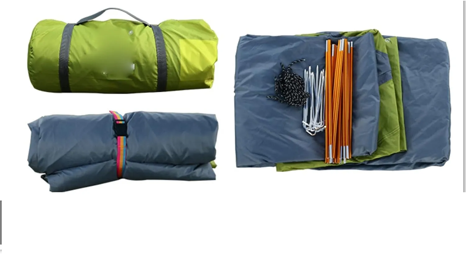 Tent 2 Person Ultralight Double Layer Aluminum Poles Waterproof Windproof Camping Tent Beach Tent (Color : 2 Person Blue) (2 Person Red One Size) (3 P