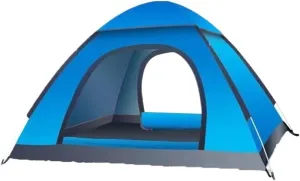 Tent 3-4 Person Fully Outdoor Automatic Quick Open Tent Tent Camping Family Outdoor Llightweight Instant Setup Tent Lightweight (Color : Blue 1-2 People)