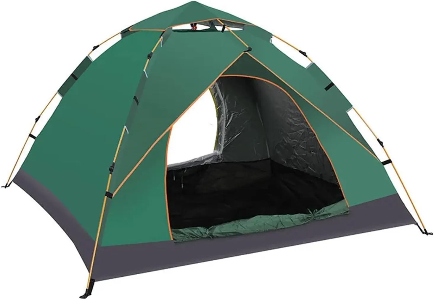 Tent 3-4 Person Fully Outdoor Automatic Quick Open Tent Tent Camping Family Outdoor Llightweight Instant Setup Tent Lightweight (Color : Blue Double Layer)