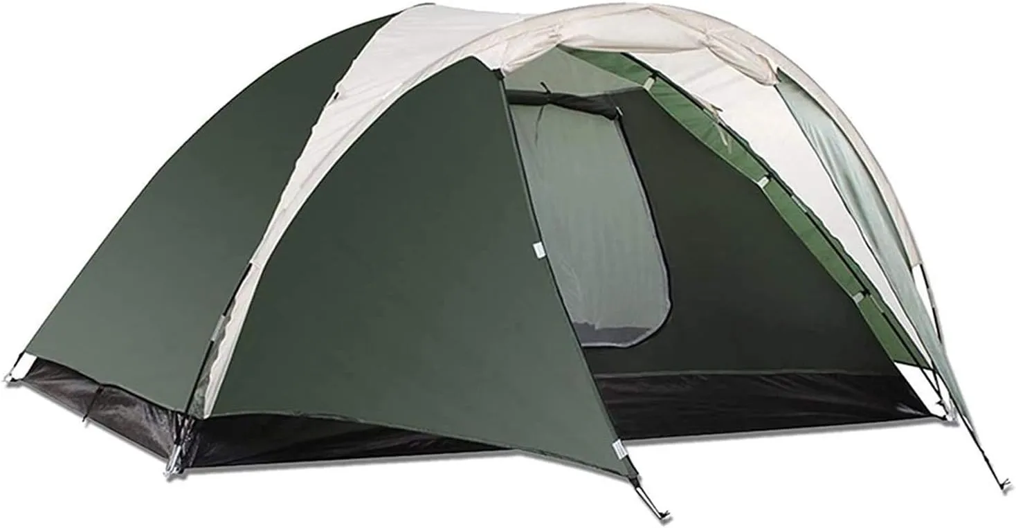 Tent Camping Tent 4 Person 4 Season Double Layer Lightweight Traveling Tent with Portable Bag Outdoor Hopeful
