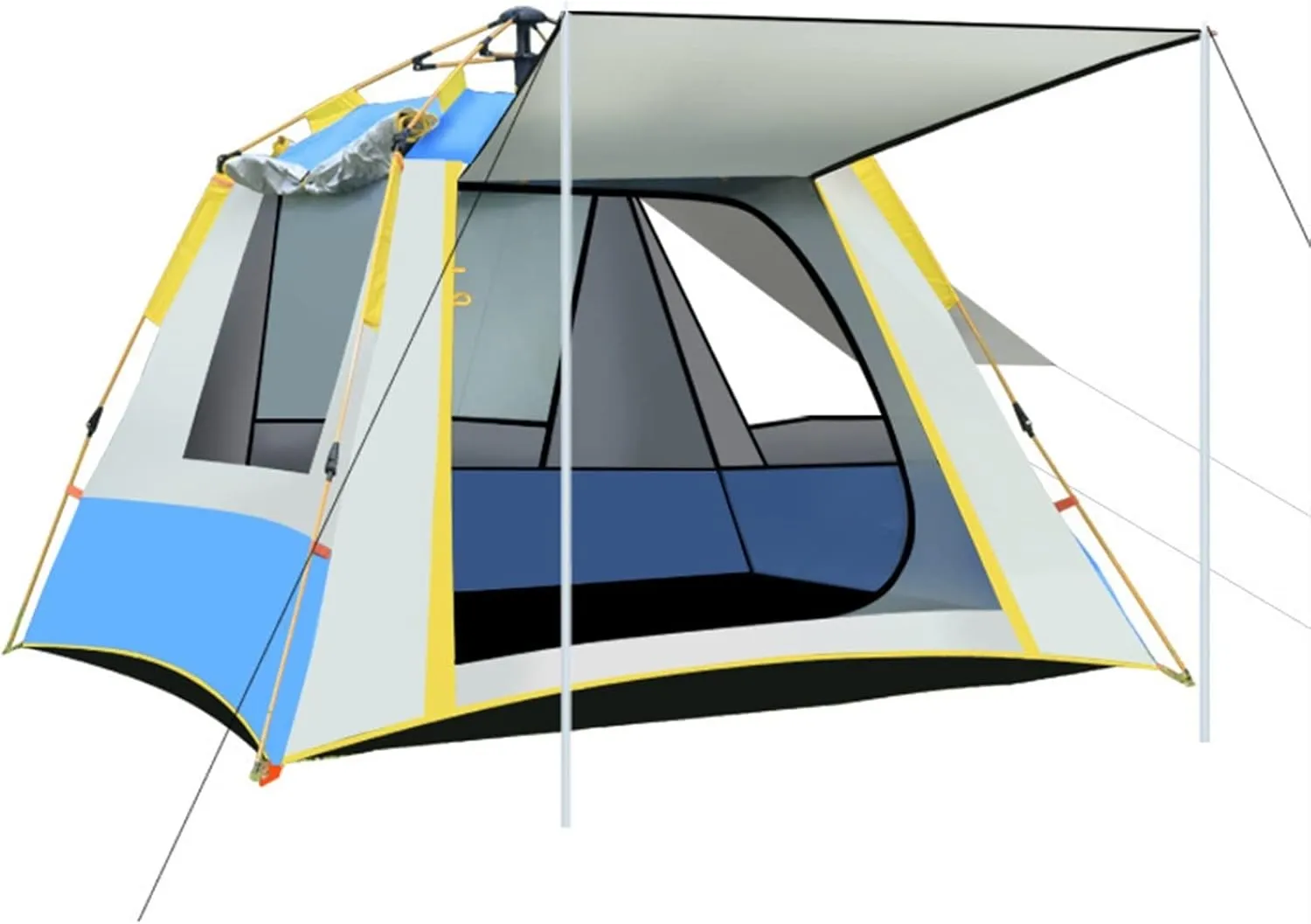 Tent for Camping Easy Set Up Camping Tent Waterproof Double Layer Tent Hiking Cycling 2 Person Large Space for Picnic Outdoors