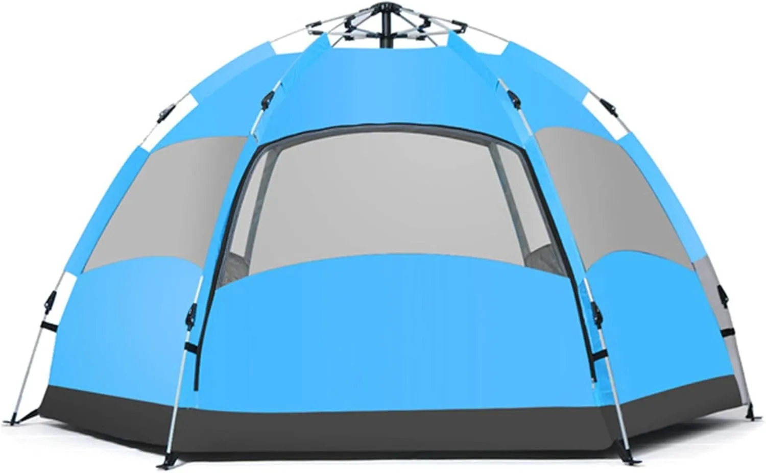 Tent Outdoor 3-4 Persons Automatic Camping Tent Hiking Tent Double Layer Beach Sunshade Canopy for Hiking Travel