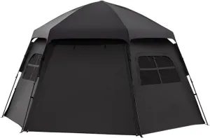 Tent Outdoor Portable Free-to-Build Black Glue Rainproof Camping Equipment