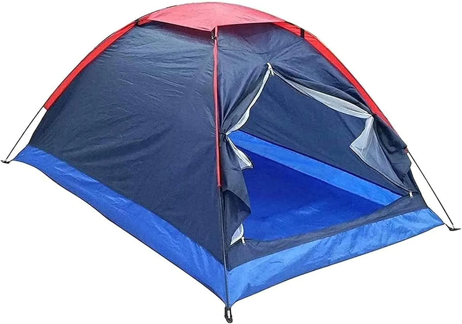 Tent Tent,Camping Backpacking Tent 2-Man Lightweight Tent Waterproof Double Layer Dome Tent Camping Hiking Tent Color:Blue