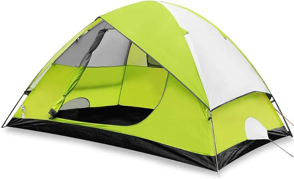 Tent Waterproof Family Tent Compatible with Camping 4 Person Outdoor Tent Backpacking Lightweight Hiking Travel Double Layer with Carrying Bag Outdoor
