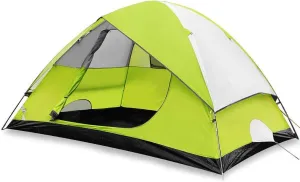 Tent Waterproof Family Tent Compatible with Camping 4 Person Outdoor Tent Backpacking Lightweight Hiking Travel Double Layer with Carrying Bag Outdoor
