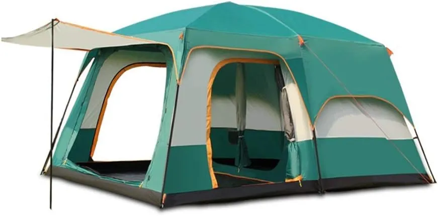 Tent Windproof Waterproof Camping Tent Outdoor Camping Tent,3-5/5-8/8-12 People,Double-Layer Structure,Automatic Quick Opening No Need to Build,Rainproof Sunscreen Waterproof,Picnics Beach
