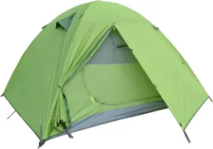 Tents Backpacking Camping Tent, Lightweight 1-3 Person Tent Double Layer Waterproof Portable Aluminum Poles Travel Tents, Green