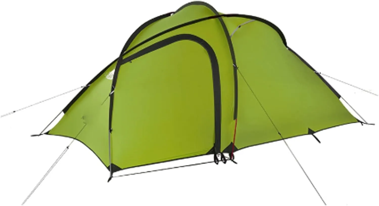 Tents for Camping 3 Person 4 Season Family Tent 20D Silicone Fabric Waterproof Double-Layer Camping Tent One Room One Hall (Color : 2)