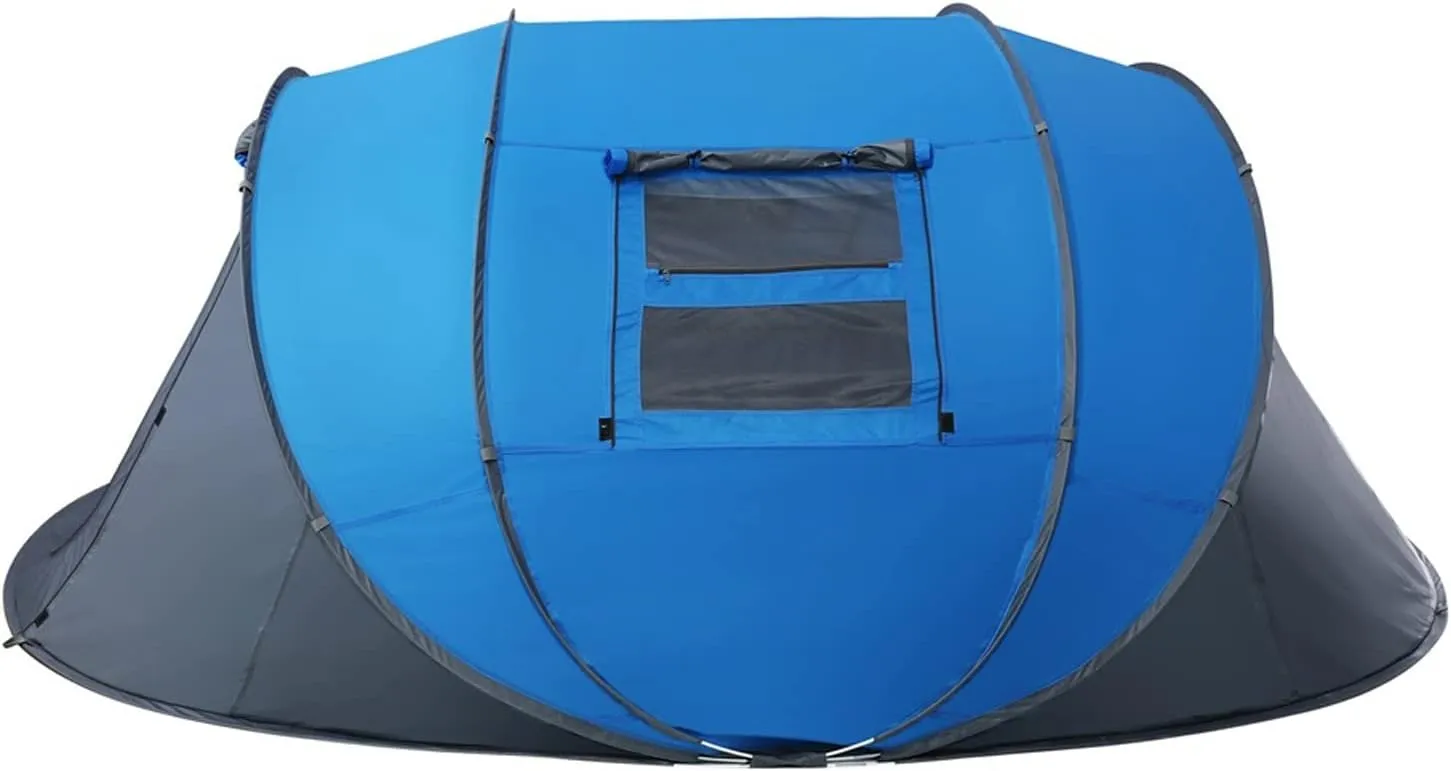 Tents Throw Pop Up Tent 4-6 Person Outdoor Automatic Tents Double Layers Large Family Tent Waterproof Camping Hiking Tent