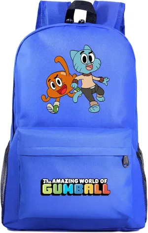 The Amazing World of Gumball Graphic Bookbag Waterproof Knapsack-Casual Travel Backpack High Capacity Daypack